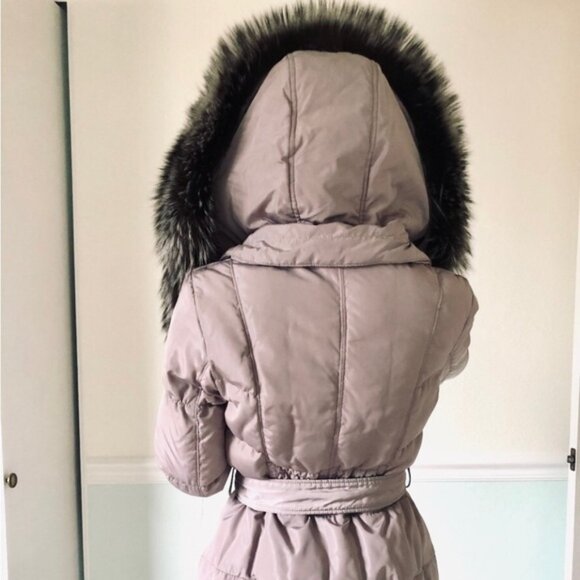 Real Fox Fur Fill Down Winter Coat - Picture 9 of 11